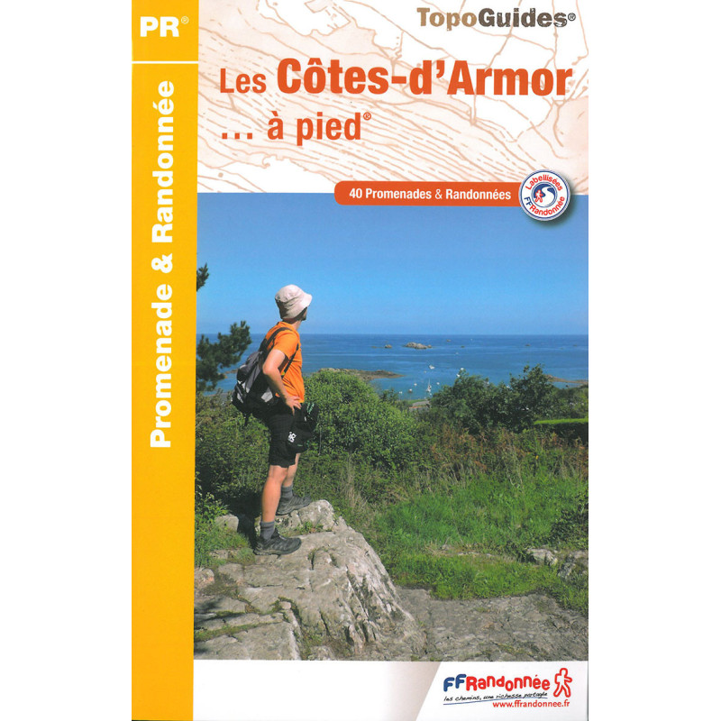 Carte randonnée LES COTES D'ARMOR A PIED D022