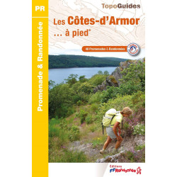 Carte randonnée LES COTES D'ARMOR A PIED D022