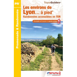 Carte randonnée LES ENVIRONS DE LYON A PIED RE20
