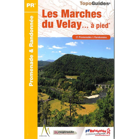 Carte randonnée LES MARCHES DU VELAY A PIED P43D