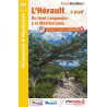 Carte randonnée L'HERAULT - A PIED DU HAUT LANGUEDOC A LA MEDITERRANEE D034