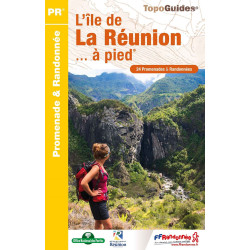 Carte randonnée L'ILE DE LA REUNION A PIED P974