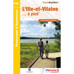 Carte randonnée L'ILLE ET VILAINE À PIED D035