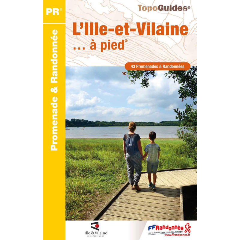 Carte randonnée L'ILLE ET VILAINE À PIED D035 Carte randonnée L'ILLE ET VILAINE À PIED D035