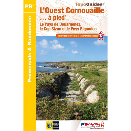Carte randonnée L'OUEST CORNOUAILLE PAYS DOUARNENEZ CAP SIZUN P294