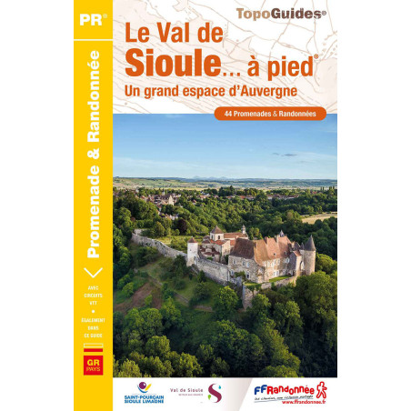 Carte randonnée P032 LE VAL DE SIOULE A PIED