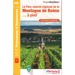 Carte randonnée PNR DE LA MONTAGNE DE REIMS A PIED PN09