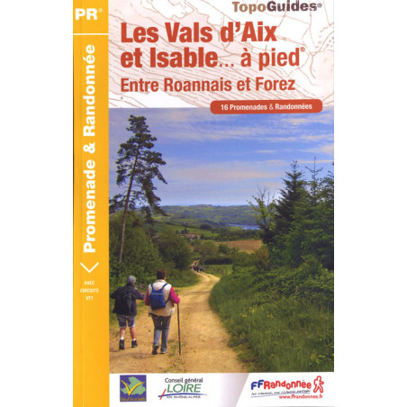 Carte randonnée VAL D'AIX ET D'ISABLE A PIED P424