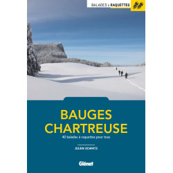 Carte randonnée BAUGES ET CHARTREUSE - 40 BALADES A RAQUETTES