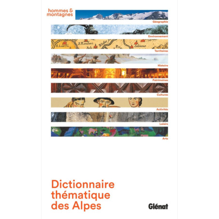 Carte randonnée DICTIONNAIRE THEMATIQUE DES ALPES