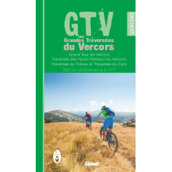 Carte randonnée LES GRANDES TRAVERSEES DU VERCORS GTV A VTT