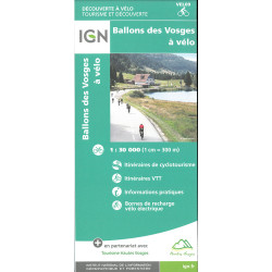 Carte BALLONS DES VOSGES A VELO