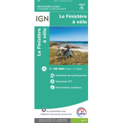 Carte FINISTERE A VELO