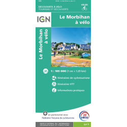 Carte LE MORBIHAN A VELO