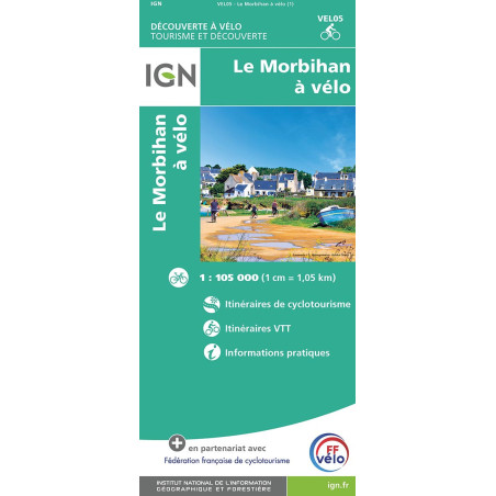 Carte LE MORBIHAN A VELO