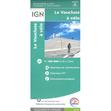 Carte VAUCLUSE A VELO