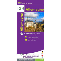 Carte randonnée ALLEMAGNE RECTO VERSO