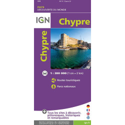 Carte randonnée CHYPRE