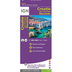 Carte randonnée CROATIE SLOVENIE