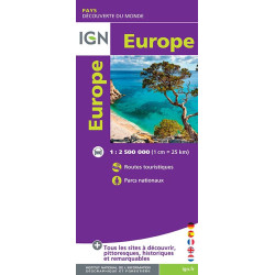 Carte randonnée EUROPE