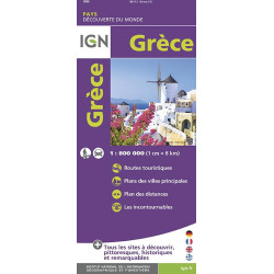 Carte randonnée GRECE