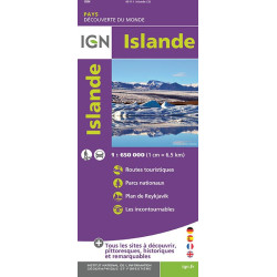 Carte randonnée ISLANDE RECTO