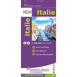 Carte randonnée ITALIE RECTO VERSO