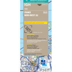 Carte randonnée 945 - FRANCE NORD OUEST 2024 PLASTIFIEE