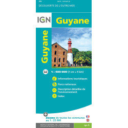 Carte randonnée GUYANE