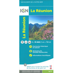 Carte randonnée LA REUNION
