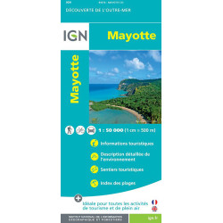 Carte randonnée MAYOTTE