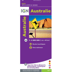 Carte randonnée AUSTRALIE