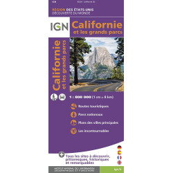 Carte randonnée CALIFORNIE
