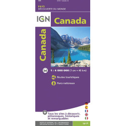 Carte randonnée CANADA