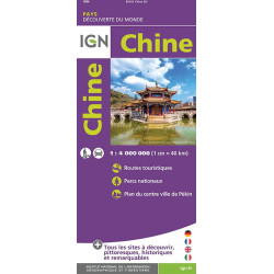Carte randonnée CHINE RECTO