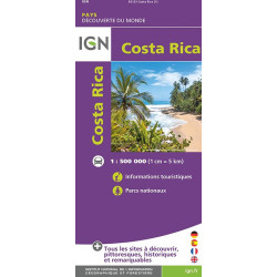 Carte randonnée COSTA-RICA
