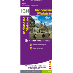 Carte randonnée INDONESIE - MALAISIE