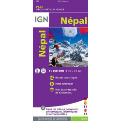 Carte randonnée NEPAL RECTO VERSO
