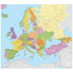 Carte POSTER EUROPE PLASTIFIE 110 X 100 CM