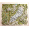 Carte relief 60054 MASSIF DU MONT BLANC 94CM X 114 CM