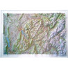 Carte relief 60172 ANNECY MONT-BLANC 80 CM X 113 CM