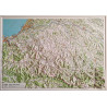 Carte relief 60180 PAYS-BASQUE 113 CM X 80 CM