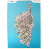 Carte relief 60201 CORSE 113CM X 80CM