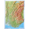 Carte relief 60301 ALPES VALLEE DU RHONE 80CM x 113CM