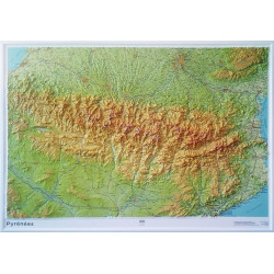 Carte relief 60302 PYRENEES