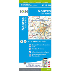 Carte randonnée 1223SB NANTES SAINT HERBLAIN