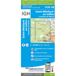 Carte randonnée 1436SB SAINT-MEDARD-EN-JALLES