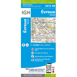 Carte randonnée 2013SB EVREUX VERNON