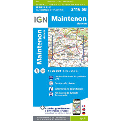 Carte randonnée 2116SB MAINTENON AUNEAU