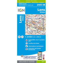 Carte randonnée 2405SB LENS BETHUNE